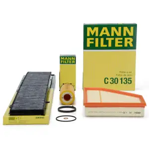 MANN Filter-Set 3-tlg BMW 3er E90 E91 E92 E93 325d 330d 204/245 PS N57