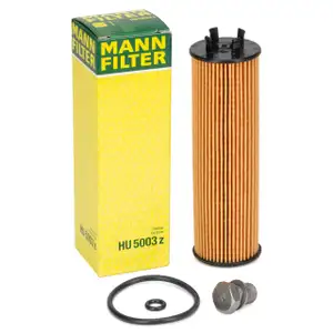 MANN HU5003Z Ölfilter + Schraube VW Golf 8 Passat B8 A3 8Y Q3 F3 Leon KL Octavia 4 2.0 TDI