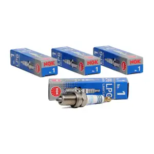 4x NGK 1496 LL1 LPG1 LPG LaserLine 1 Zündkerze für LPG/CNG Gasbetrieb Flüssiggas