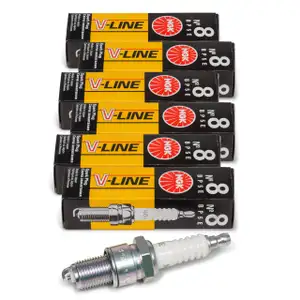 6x NGK 2364 Zündkerze V-LINE 8 BMW 3er E21 E30 5er E12 E28 6er E24 7er E23 VW Golf 1