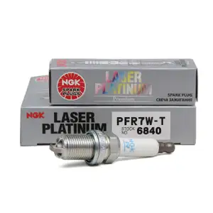 NGK Zündkerze 6840 PFR7W-T LASER PLATINUM für AUDI A4 B7 A6 C6 A8 4E 3.2/4.2 FSI