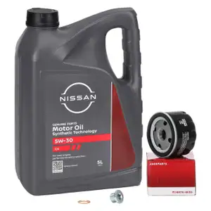 5L ORIGINAL 5W30 DPF Motoröl + HERTH+BUSS Ölfilter NISSAN Juke Micra Qashqai 1 1.5 dCi