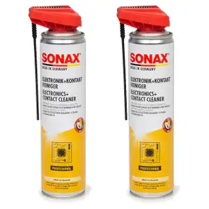 2x 400ml SONAX 04603000 Elektronik + Kontaktreiniger Spezialreiniger mit EasySpray