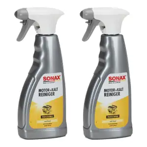 2x 500ml SONAX 05432000 Motor- & KaltReiniger MotorReiniger Kalt Reiniger