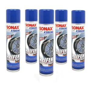 SONAX 235300 Xtreme ReifenGlanzSpray Wet Look Sprayflasche Reifenspray 5x 400ml