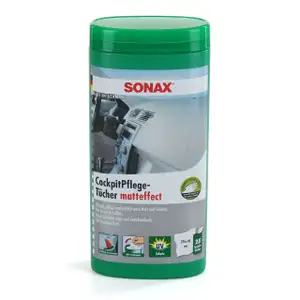 SONAX CockpitPflegeTücher matteffect Box Kunststoff-Pflege 25 Stück 415841