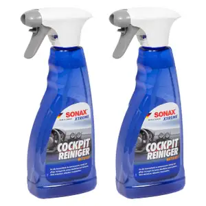 2x SONAX Xtreme CockpitReiniger Innenraumreiniger für Kunststoffe Matteffect