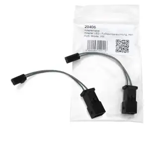 2x SENCOM Adapter Innenraumleuchte auf LED AUDI A1 A3 A4 A5 A6 A7 A8 Q3 Q5 Q7