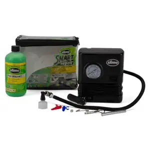 SLIME 500282 für Smart Repair Kit Reifen-Pannenset mit Kompressor + Dichtmittel