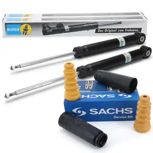 2x BILSTEIN B4 Stoßdämpfer + SACHS Staubschutz VW GOLF 6 (5K1) hinten