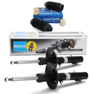 2x BILSTEIN B4 Stoßdämpfer + SACHS Staubschutz AUDI A3 VW Bora Golf 4 Allrad vorne