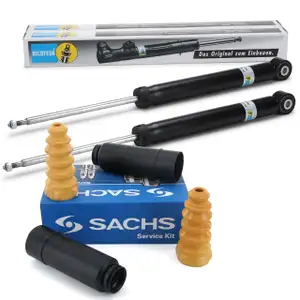 2x BILSTEIN B4 Stoßdämpfer + SACHS Staubschutz AUDI Q3 8U VW Tiguan 5N hinten