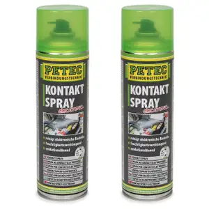 2x 500ml PETEC Kontaktspray Elektronikreiniger Elektrospray Contact Cleaner