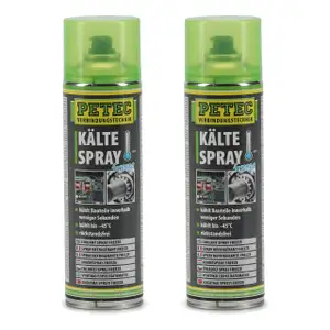 2x 400ml PETEC KälteSpray Freeze Kühlspray Eisspray Vereisungsspray bis -45°C