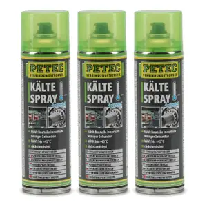 3x 400ml PETEC KälteSpray Freeze Kühlspray Eisspray Vereisungsspray bis -45°C