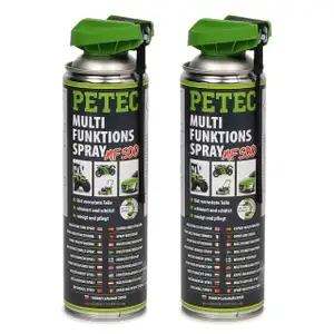 PETEC 71250 Multifunktionsspray Universalspray Multifunktionsöl Pflege 2x 500ml