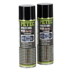 2x 500ml PETEC 73460 MULTI UBS-WAX Spray Unterbodenschutz Korrosionsschutz