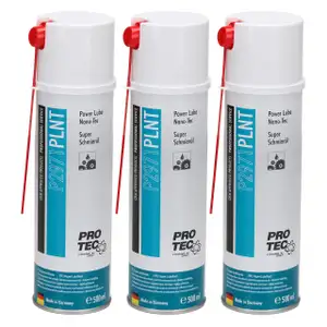 3x 500ml PROTEC P2971 Power Lube Nano-Tec Multifunktionsöl Schmieröl Aerosol