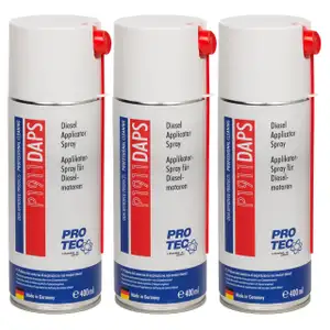 3x 400ml PROTEC P1911 Diesel Applikator Spray Reiniger Ansaugtrakt Verbrennung