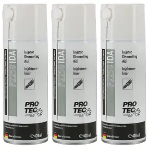 3x 400ml PROTEC P2250 Injektorenlöser Spray Einspritzdüse Reiniger Düse Zündkerze