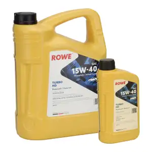 6L 6 Liter ROWE TURBO HD 15W40 Motoröl Öl FIAT 9.55535-G2/D2 MB 229.1 VW 501.01/505.00