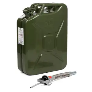 VALPRO Benzinkanister GGVS METALL 20 Liter + HP Einfüllstutzen Ausgießer