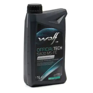 1L 1 Liter WOLF OFFICIALTECH 5W20 MS-FE Motoröl Öl ACEA A1/B1-12 C5 FORD WSS-M2C948-A/B