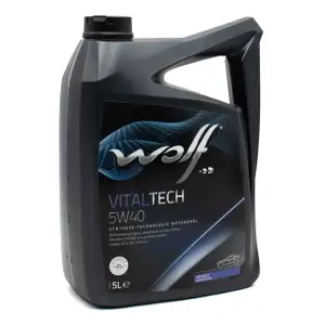 5L 5 Liter WOLF VITALTECH 5W40 Motoröl Öl BMW LL-01 PSA B71 2296 VW 502/505.00