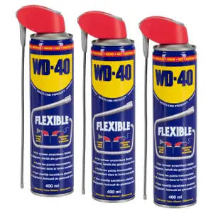 3x 400ml WD-40 31692 FLEXIBLE Multifunktionsöl Kriechöl Rostlöser Mehrzwecköl Vielzweck