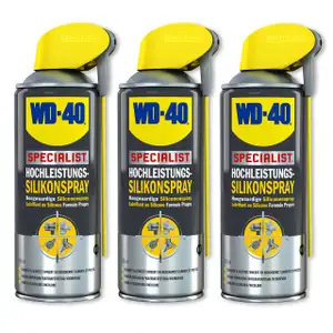 WD-40 SPECIALIST 49377 Silikonspray Hochleistungssilikonspray 3x 400ml