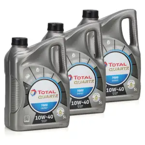 15L 15 Liter TOTAL QUARTZ 7000 ENERGY Motoröl Öl 10W-40 10W40 VW 501.01/505.00