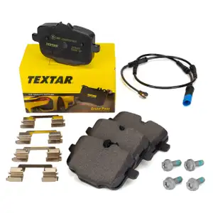 TEXTAR 2470401 Bremsbeläge + Warnkontakt BMW X5 G05 X6 G06 X7 G07 hinten