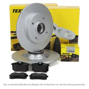 TEXTAR Bremsscheiben + Radlager + Beläge CITROEN C3 III C4 Cactus OPEL Crossland X hinten