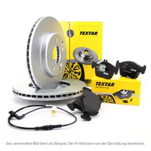 TEXTAR Bremsscheiben + Beläge + Wako MERCEDES W202 S202 C200-280 C200/220CDI vorne