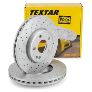 TEXTAR 92257505 Bremsscheiben Satz MERCEDES W176 W246 C117 X117 X156 vorne 2464212512