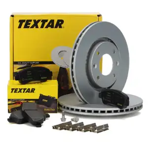 TEXTAR Bremsscheiben + Beläge CITROEN C2 C3 C4 PEUGEOT 206 207 208 301 307 vorne