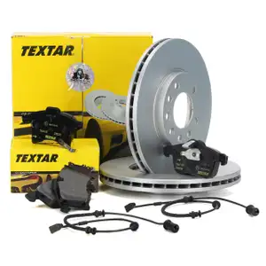 TEXTAR Bremsscheiben + Beläge + Wako OPEL Astra G Zafira A 5-Loch bis Fgst. 42187758 vorne