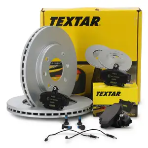 TEXTAR Bremsscheiben + Beläge + Wako PEUGEOT 205 309 I II 1.6 1.9 GTI 1.8/1.9 D vorne