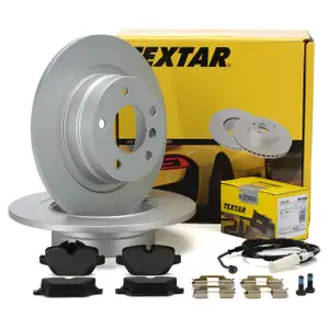 TEXTAR Bremsscheiben + Beläge + Wako BMW 1er E81 E87 3er E90 E92 ab 03.2010 hinten