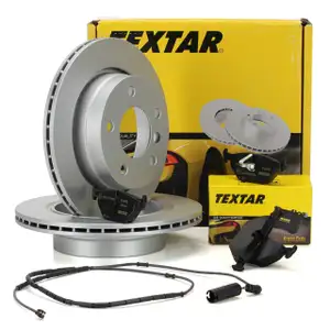 TEXTAR Bremsscheiben + Beläge + Wako BMW 3er E46 318-323i 318d 320d hinten