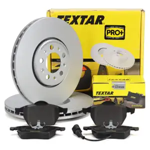 TEXTAR Bremsscheiben + Bremsbeläge + Wako VW Golf 4 Bora AUDI A3 8L1 vorne