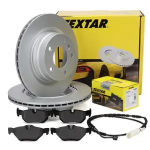 TEXTAR Bremsscheiben + Beläge + Wako BMW 1er E81 E87 3er E90-93 ab 03.2010 hinten