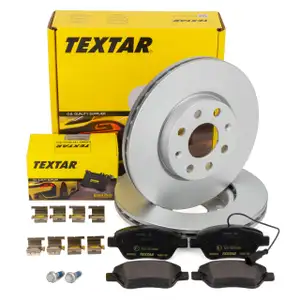 TEXTAR Bremsscheiben + Beläge + Wako FIAT Punto (199_) 0.9-1.4 1.3 D vorne