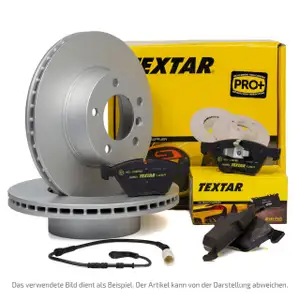 TEXTAR Bremsscheiben + Bremsbeläge + Sensor AUDI A8 (4H D4) PR-1KW hinten