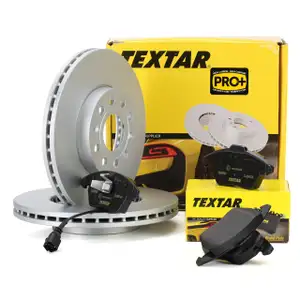 TEXTAR Bremsscheiben + Beläge + Wako AUDI A3 8P VW Golf 5 6 Touran PR-1ZE vorne