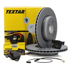 TEXTAR Bremsscheiben + Beläge + Wako BMW 5er E61 Touring 530-550i 535d hinten