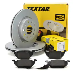 TEXTAR Bremsscheiben + Beläge + Wako AUDI A3 8P VW Golf 5 6 Jetta 3 4 vorne