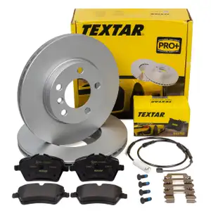 TEXTAR Bremsscheiben + Beläge + Sensor MINI Countryman R60 Paceman R61 One / Cooper vorne