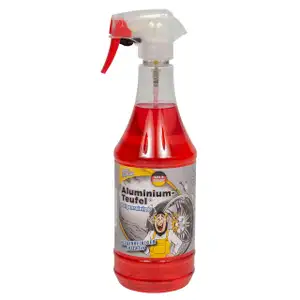 TUGA Aluminium-Teufel Plus Felgenreiniger Reinigung Alufelgen ROT 1000ml 1L