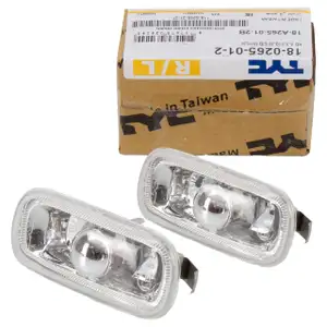 2x TYC 18-0265-01-2 Blinkleuchte Blinker seitlich AUDI A3 8P A4 B6 B7 A6 C6 8E0949127